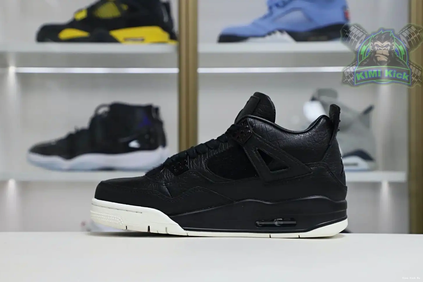black retro Jordan Kimikick Air 4 ponyhair Jordan 0815